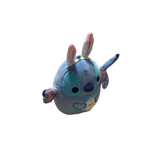 Squishmallow Kellytoy Plush Disney Stitch with Bunny Ears 8" Easter 2024 NWT - Picture 2 of 9